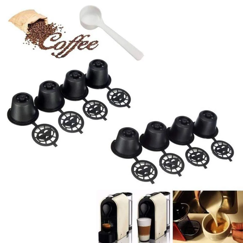 

Pods Nespresso For Refillable Coffee Reusable Filter Maker Machine Capsule 5X