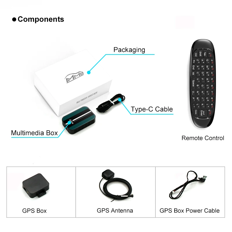 JoyeAuto MMB 4+32G Ai CarPlay Box for Audi A3 A4 A5 A6 A7 A8 Multmedia Mirror-Linking Video Box Universal Car Car Accessories