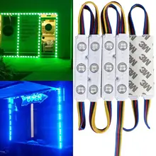 Светодиодный светильник s, 100 шт/300 светодиодный RGB 5050 Водонепроницаемый инжекторный Модуль светильник светодиодный на витрину Декоративные разноцветные светильники для выхода