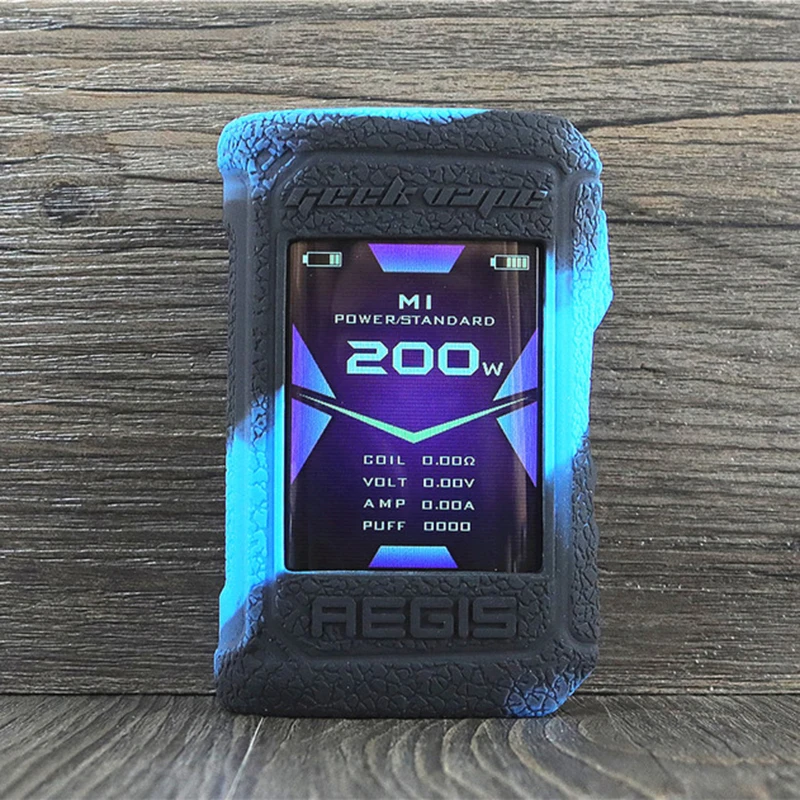 black blue Защитный силиконовый чехол для Geekvape Aegis X 200W чехол для вейпа резиновый чехол для вейпа - Цвет: black blue