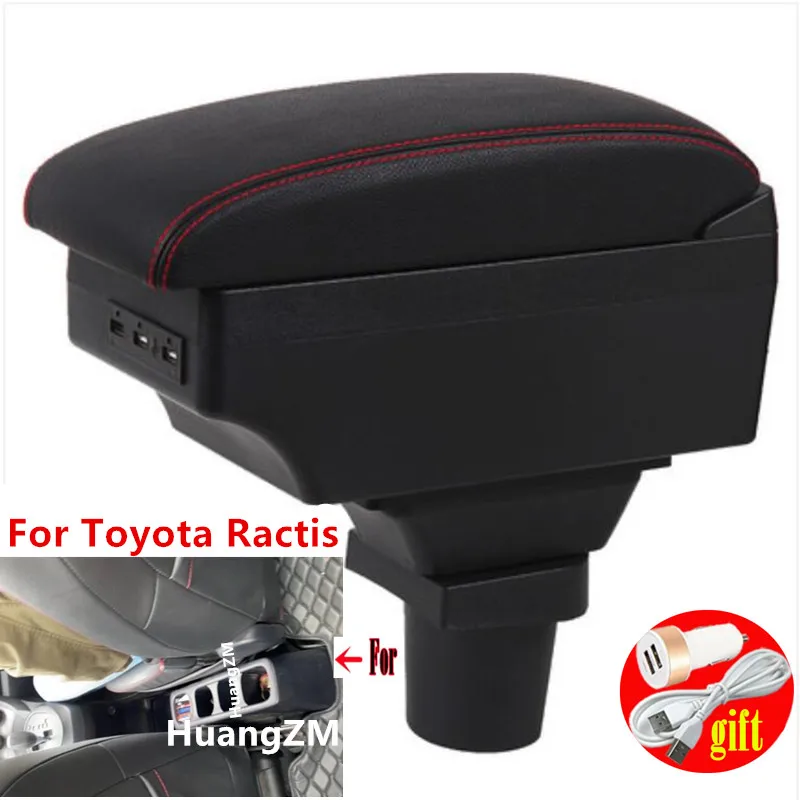 Centro Car Armrest Box para Toyota Ractis, Interior Special Retrofit