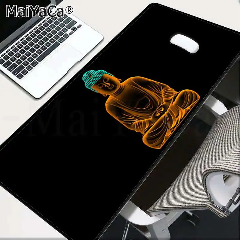 Lock Edge 40X90cm MaiYaCa Thich Nhat Hanh Будда геймер скорость мыши розничная маленький резиновый коврик для мыши Скорость/Управление версия большой игровой коврик для мыши - Цвет: Lock Edge 40X90cm