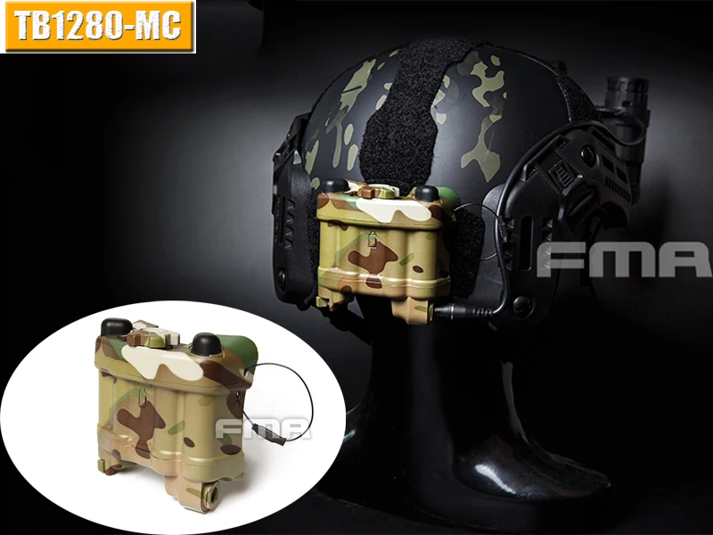 Fma Tactical Paintball Nvg An/Pvs-31 Casco Battery Box Modello Fittizio Nessuna Funzione Vuoto Tb1280