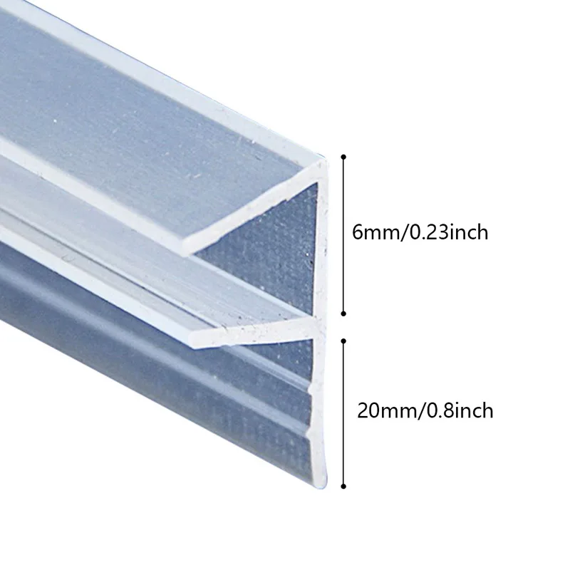 1 м 6-12 мм F U H форма стеклянной двери уплотнения силиконовой резины душ для дверей и окон в комнате стекло уплотнительная полоса уплотнитель окна двери