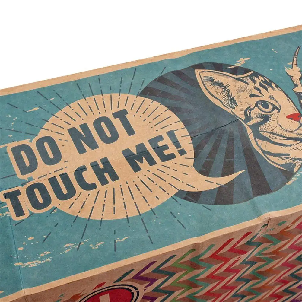 Funny Cat Tunnel Toy Foldable Holes Kitten Kraft Paper Tunnel Cave Hide and Seek Toys for Cats Pet Supplies Interactive Cat Toys