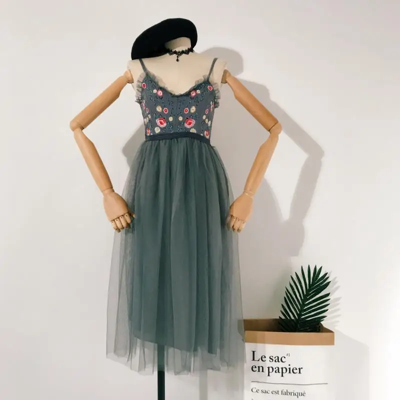 Сексуальное женское платье с цветочной вышивкой и v-образным вырезом, высокая талия, тонкое Плиссированное праздничное элегантное платье с открытой спиной, Vestidos