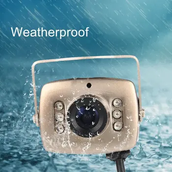 

Silvery IR Wired CCTV Mini Camera Security Color Night Vision Infrared Video Recorder Easy Installation High Definition