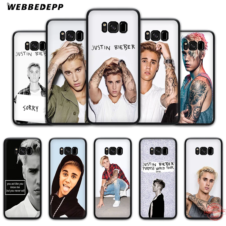 WEBBEDEPP Джастин Бибер мягкий чехол для Samsung J4 J6 Prime Plus J8 2018 J7 Dou A20E A70S A51 A71 A81 A91 |