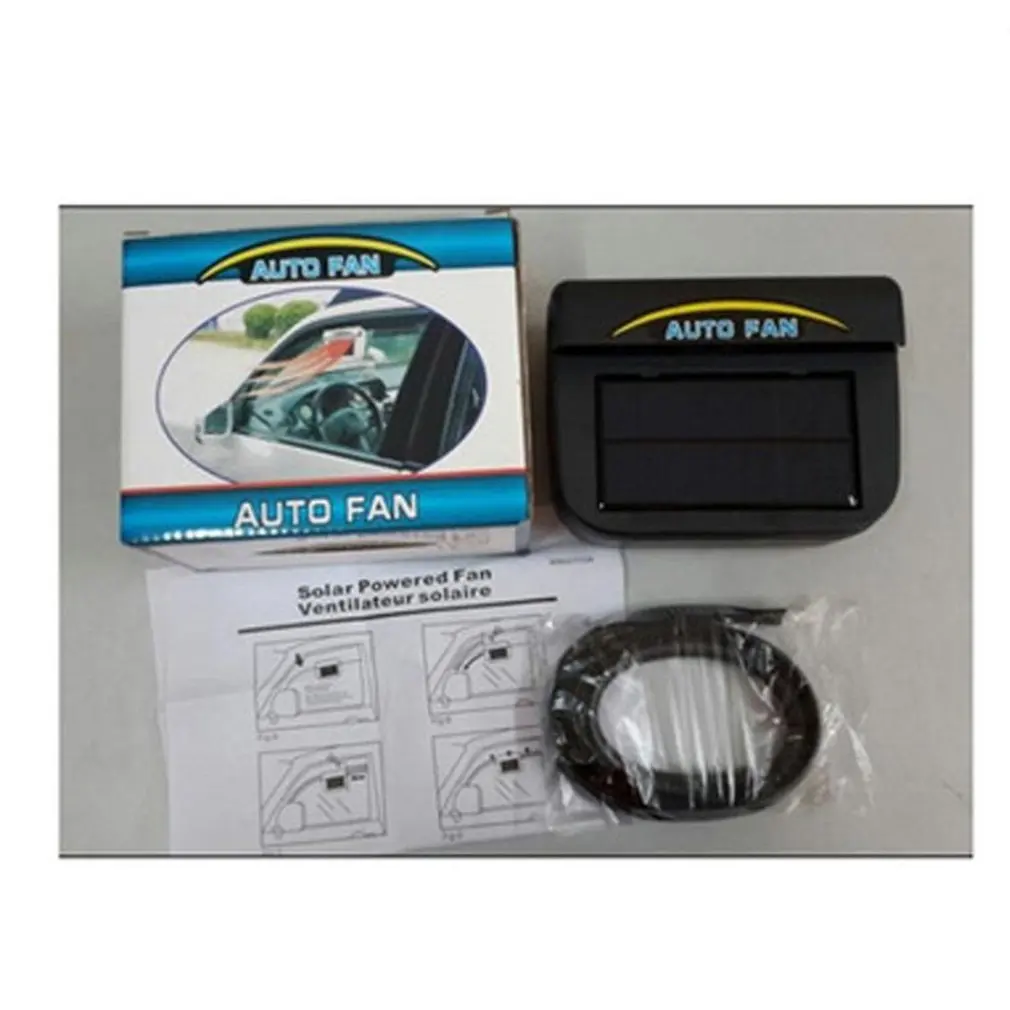 Solar Power Car Auto Cooler Ventilation Fan Automobile Exhaust Fan with Rubber