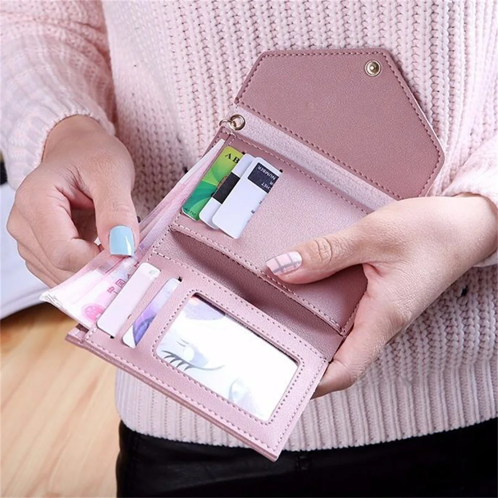 Women's Wallet
Leather Wallet
Coin Card Holder
Money Purse
Folding Wallet 2