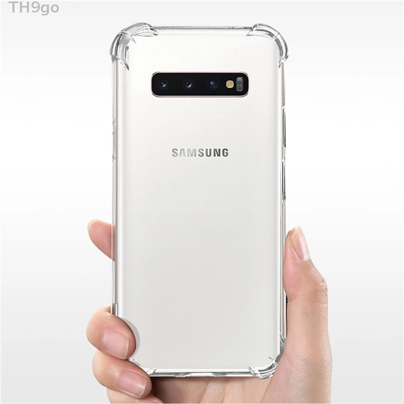 Transparent Case For Samsung Note 9 8 10 S10e S10 Plus Clear Shockproof Silicone TPU Cover S9 S8 Protective Shell |
