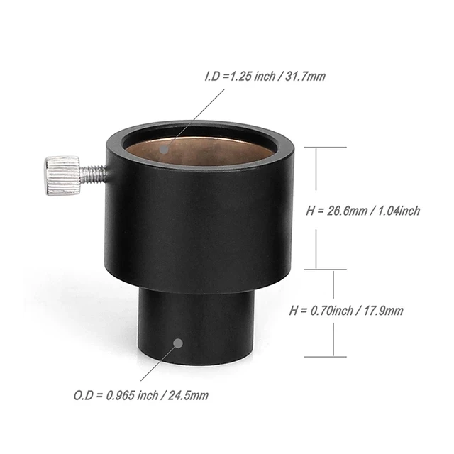 SVBONY Telescope Eyepiece Adapter 1.25" to 0.965" / 0.965" to 1.25" / 2" to 1.25" / 1.25" to 2" Mount Adapter W2811Z 3