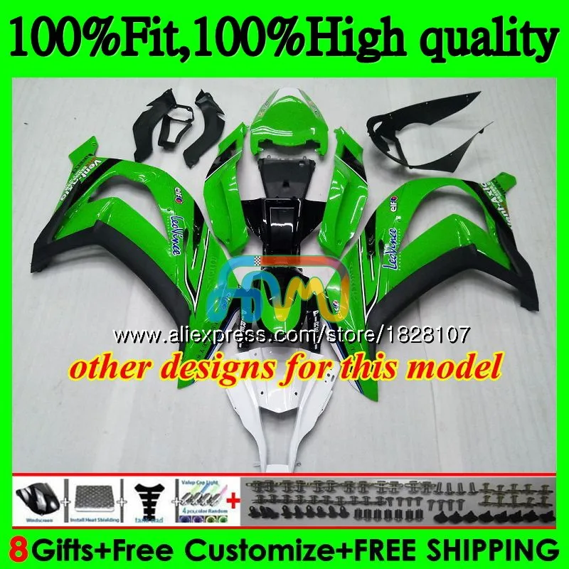 Инъекции для KAWASAKI ZX1000 ZX 10R 1000CC 18BS. 70 ZX-10R ZX10R, возрастом 11, 12, 13, 14, 15, 2011 2012 2013 Обтекатели белого и черного цвета