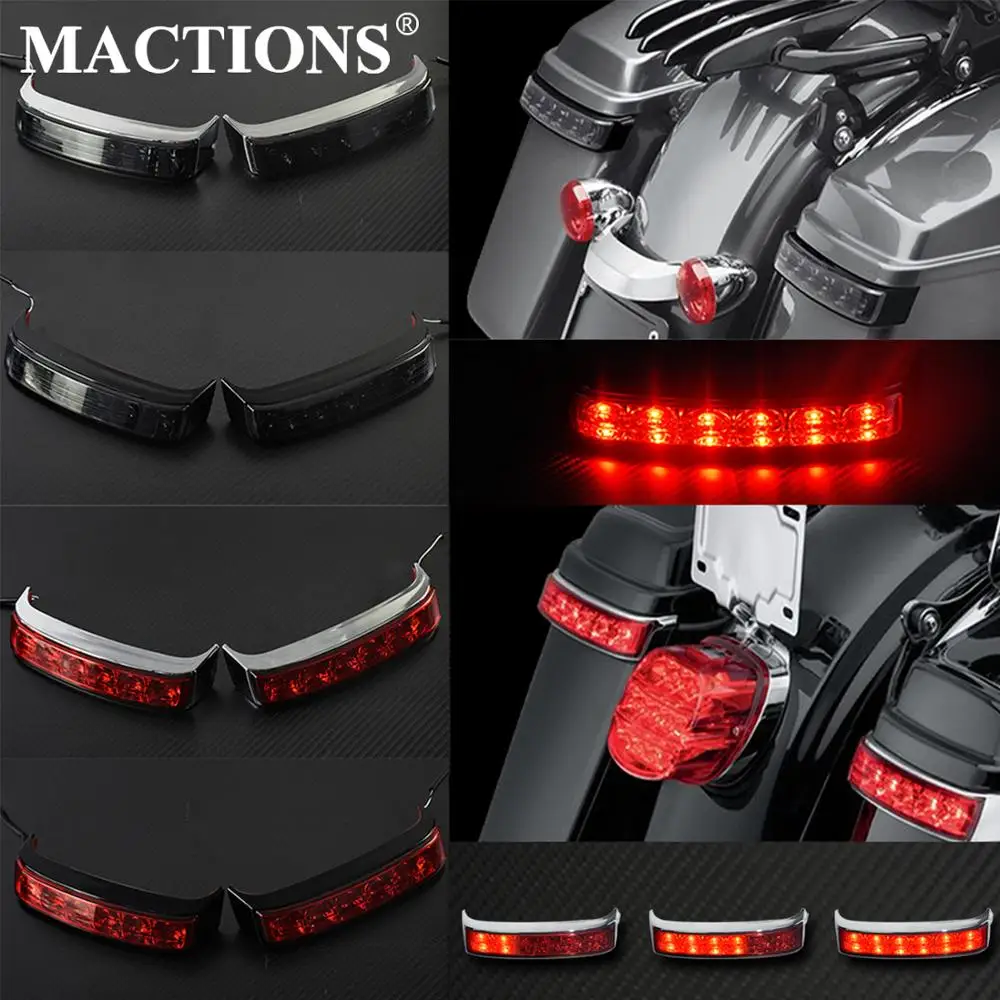 

Saddlebag Luggage Housing Turn Signal Flowing Flashing Light Tail Brake Running Hazard Indivator Blinker Lamp For Harley Touring