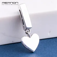 Reflexions Стиль Коллекция плавающее Сердце Клип талисманы 925 пробы серебро fit Серебряный Шарм бисера браслеты DIY Memnon ювелирные изделия