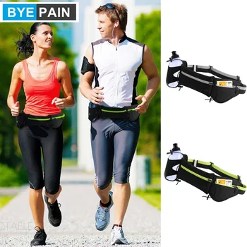 

1Pcs BYEPAIN Unisex Waist Phone Pack with Water Bottle Holder, with Phone Money Purse Holder Perfect for Gym, Workout