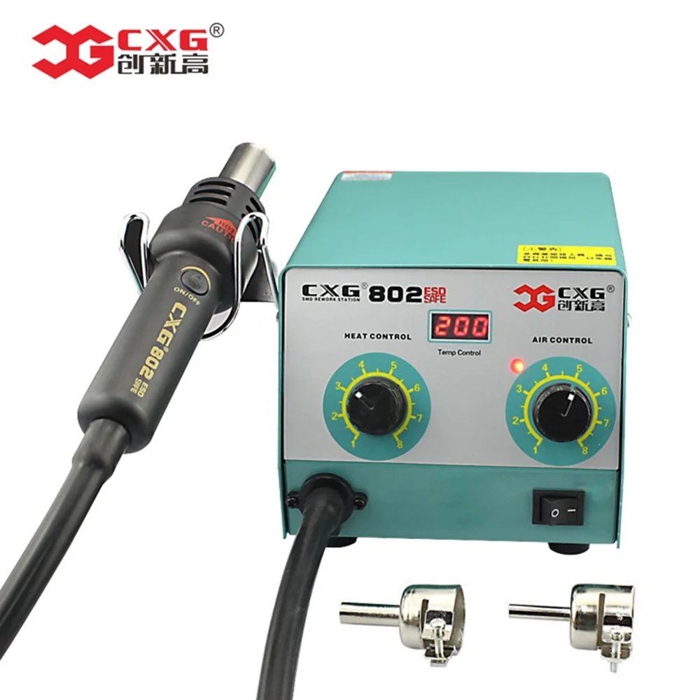 

Double Digital Display Electric Soldering Irons +Hot Air Gun Better SMD Rework Station Upgraded