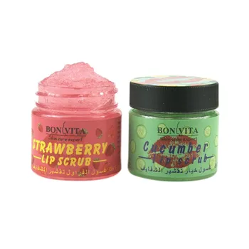 

Gently Moisturizing Lip Scrub Cucumber/Strawberry Full Lips Care Moisturizing Remove Dead Skin Lip Exfoliating Scrub