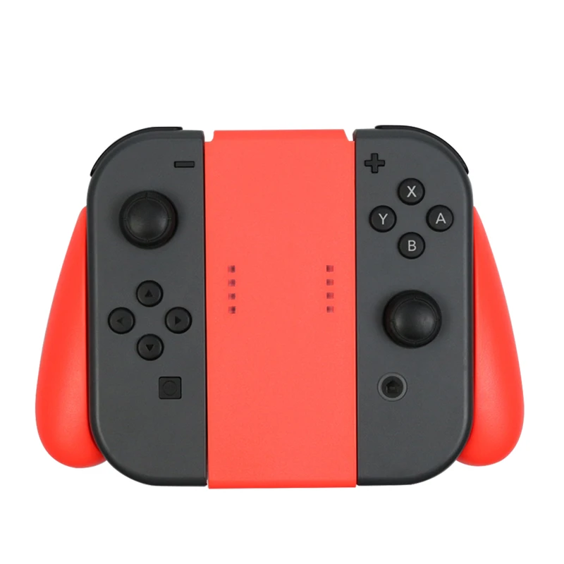 Red Comfort Grip Handle Bracket Support Holder Charger For Nintend Switch Joy-Con Plastic Handle Bracket Holder For Nintend - Цвет: Red