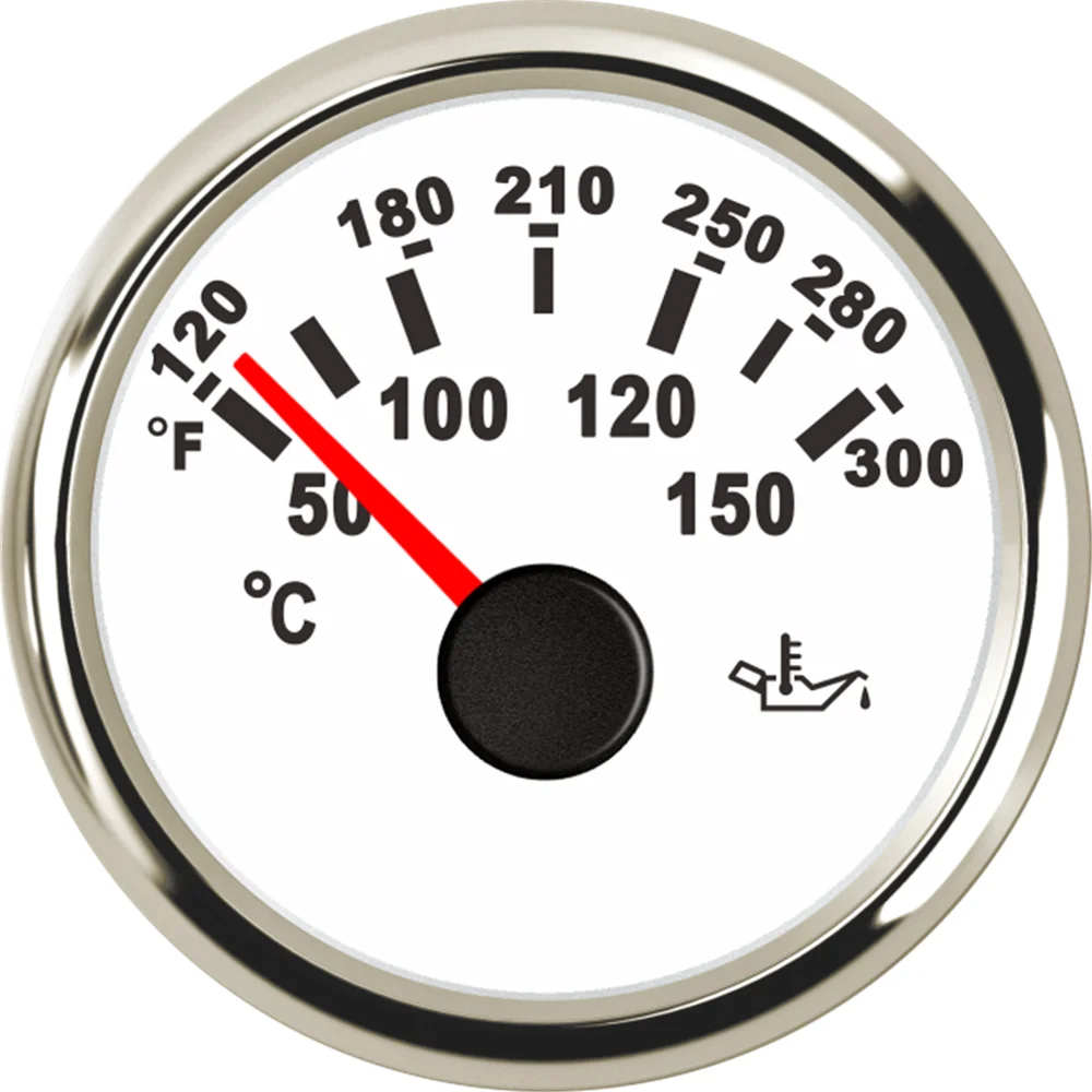 52mm 50-150℃ Range 9-32V Marine Boat Yacht Engine Oil Temp Gauge Type 1 52mm 50-150℃ Range 9-32V Marine Boat Yacht Engine Oil Temp Gauge Type 1