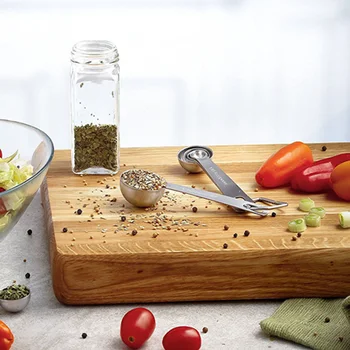 

9pcs Measuring Spoons Stainless Steel Ingredients Seasoning Scoop Kitchen Sugar Cake Baking Measuring Tools Cooking Accessories