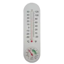 Белый аналоговый бытовой термометр гигрометр крытый настенный Метеостанция тестер измерения