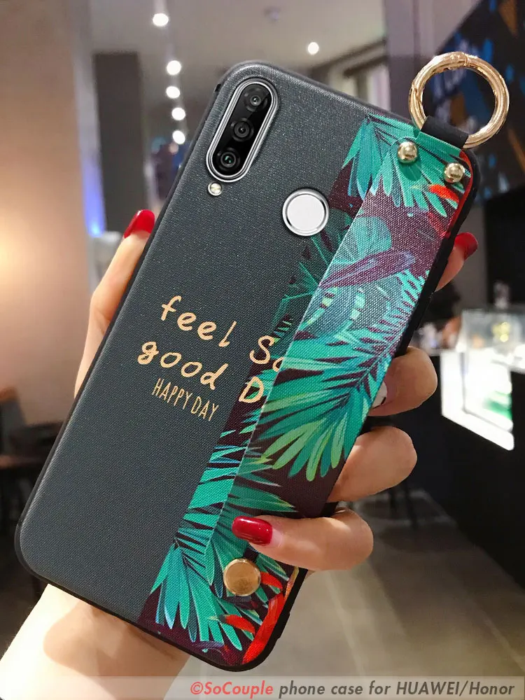 SoCouple Für Huawei P40 Pro Lite P30 P20 Pro Lite Ehre 10i Lite 20Pro Nova 5t Y7 2019 Mate 30 Pro Handgelenk Strap Telefon Halter Fall