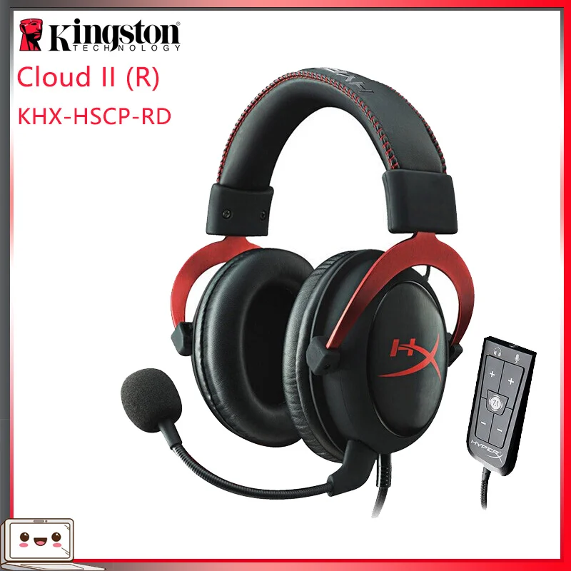Оригинальная игровая гарнитура kingston HYPERX Cloud Series Alpha, фиолетовая, совместимая с наушниками для ПК/Xbox One/PS4 - Цвет: Cloud II