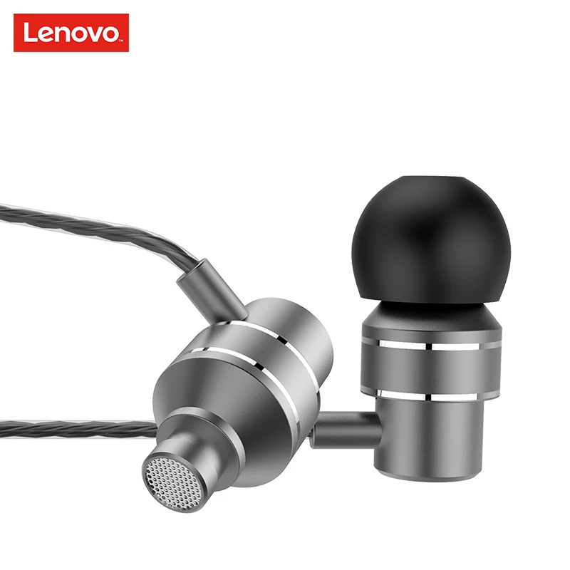 Оригинальные наушники Lenovo HF118 металлические со встроенным микрофоном проводные
