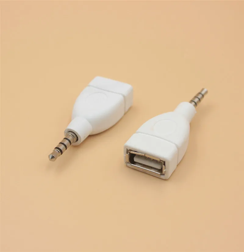 Адаптер конвертер с USB 2 0 мама на 3 5 мм папа AUX аудио прочный Автомобильный