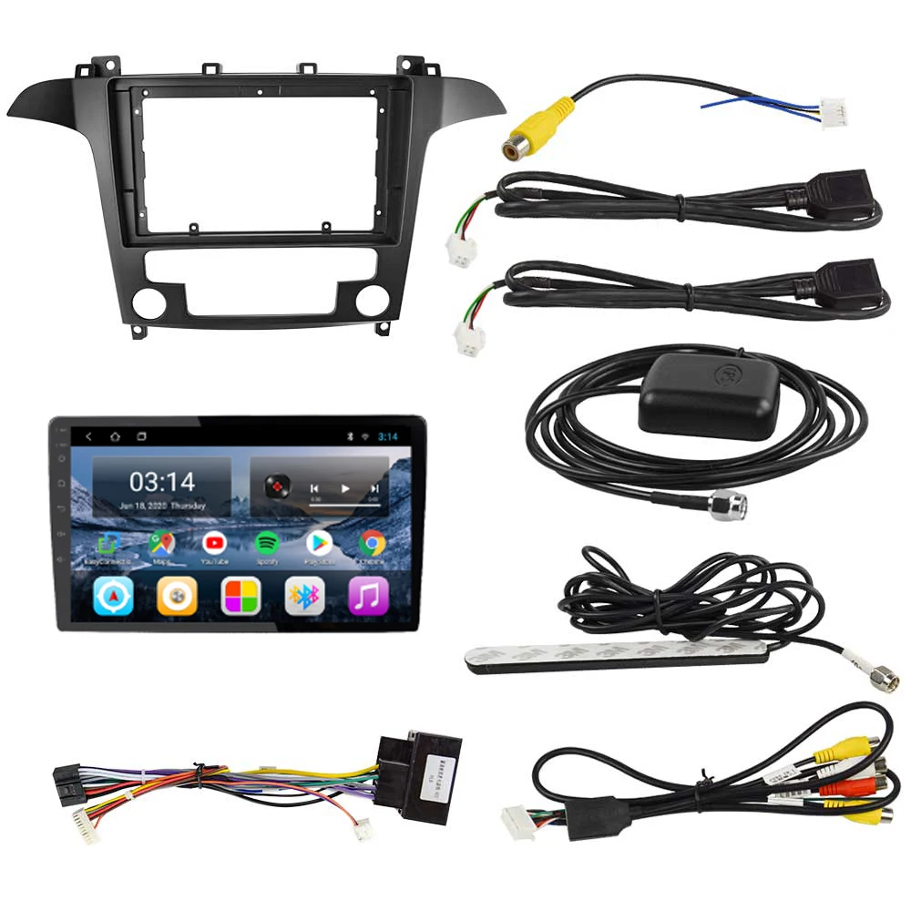EKIY 9‘‘ Android 9.0 4G Car GPS Navigation Tape Reaorder For Ford S-Max Ford s max 2007 2008 Car Multimedia Stereo Autoradio HU