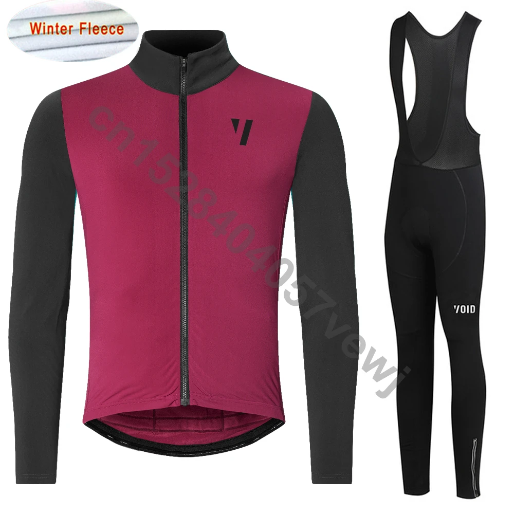 voidфлуоресцентный зеленый Ropa Ciclismo Invierno зимняя велосипедная Джерси, теплый флисовый комплект одежды с длинным рукавом для велоспорта, одежда для велоспорта