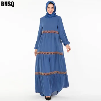 

BNSQ Muslim Dress Abaya Caftan Clothing Jilbab Maxi Turkey Kaftan moroccan Dubai Arabic Oma Indian Robe Dress Caftan Lehenga
