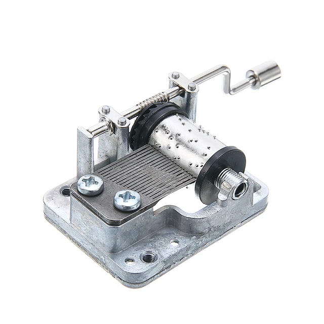 Hand crank music box with 18-note musical mechanism - Item# for this hand  crank music box