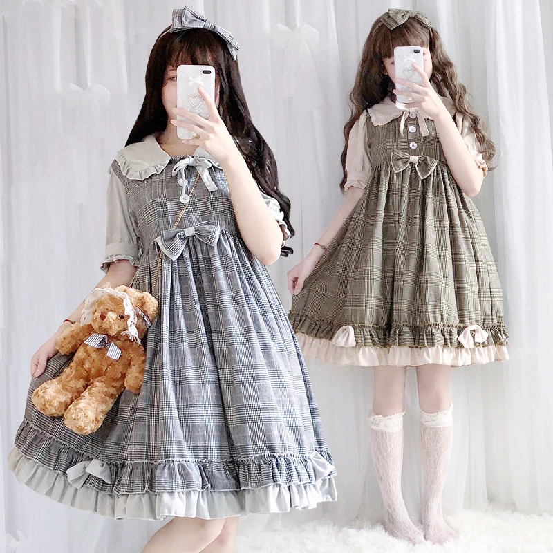 Ϳ θŸ 巹 Ƽ  Į  ŵ  ̽Ʈ ª/ Ҹ  丮 巹 kawaii girl loli cos