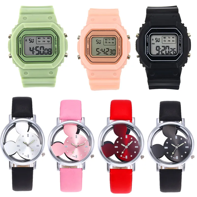 Детские часы Reloj Infantil светодиодные для девочек и мальчиков подарок студенческие
