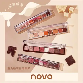 

NOVO Eyeshadow Palette Makeup Brush 8 Colors To Enjoy Smooth And Waterproof Eyeshadow Powder Long-Lasting Makeup T1373