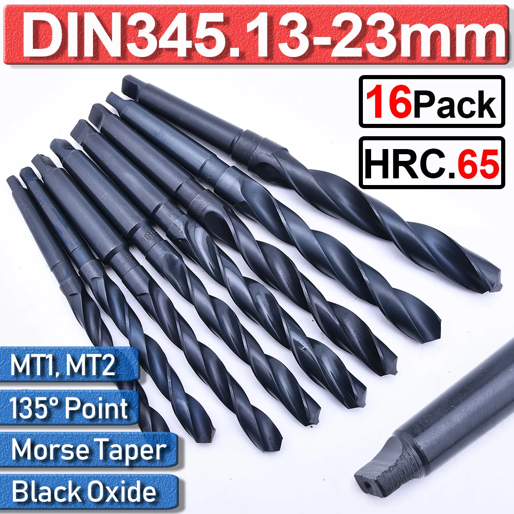 1323mm Black Oxide Morse Taper Drill Bit Metric Size Morse Taper Shank