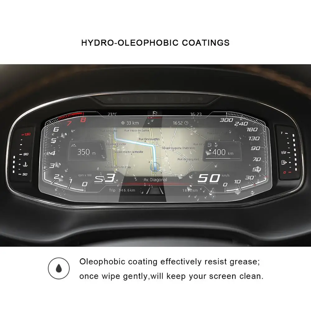 Protetor de Tela do Carro para Cupra Ruiya Ateca Tarraco Arona Ibiza 2021 Lcd Painel Instrumento Tela Acessórios Interiores Automóveis - - Image 4