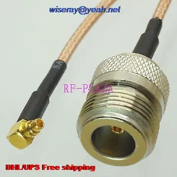 

DHL/EMS 100 pcs Cable 6inch N female jack to MMCX male right angle RG316 RF Pigtail jumper cable -A2