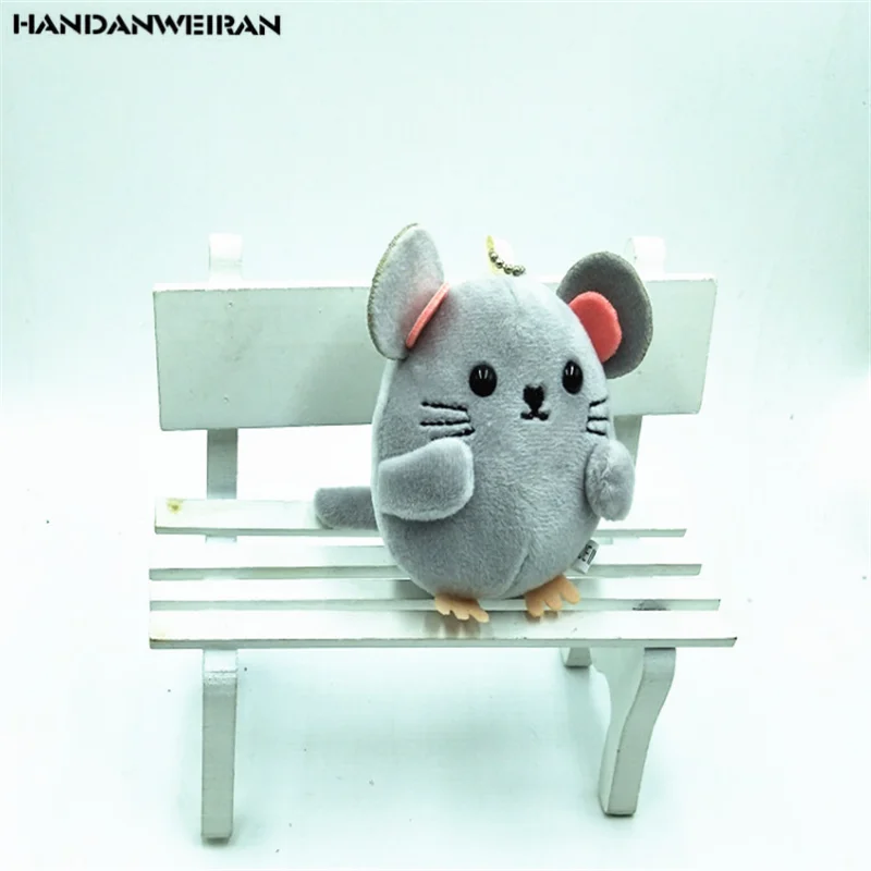 HANDANWEIRAN, 1 штука, мышка, 8 см, милая плюшевая игрушка, ПП хлопок, декоративная подвеска, мальчик и девочка, праздничный подарок,, год, талисман