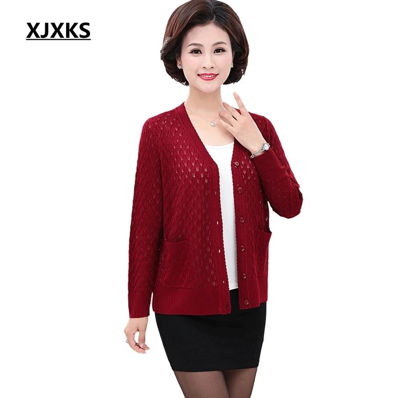 

XJXKS Women Loose Shawl Sweater New 2019 Breathable Sweater Befree Vintage High Quality Cardigan Oversized Sweater