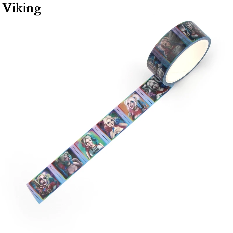 

15mmX5m Suicide Squad Cool Washi Tape Diy Stationery Sticker Masking Tape Cartoon Adhesive Tape G0112