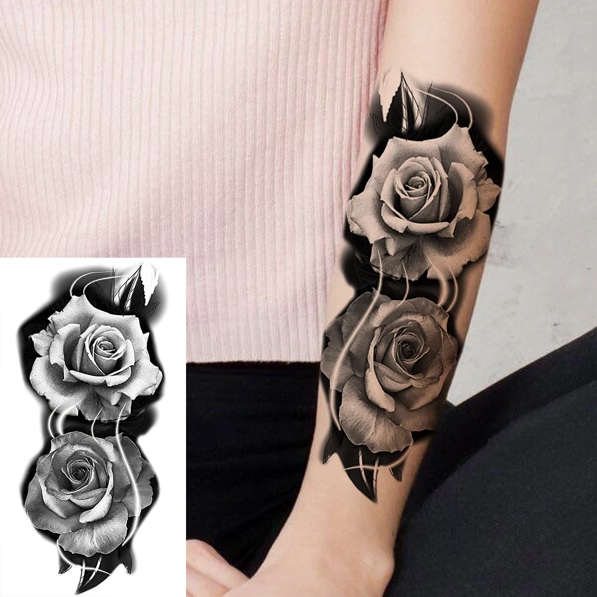 Black Rose Tattoo Sleeve