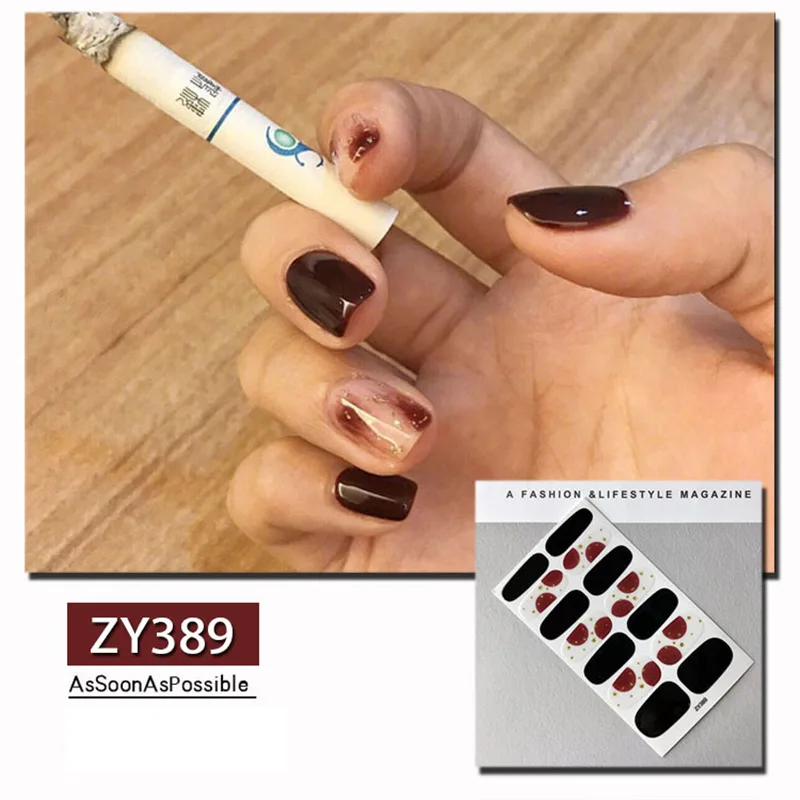 Наклейки для ногтей украшения для ногтей наклейки на ногти из фольги Nailart водонепроницаемые наклейки для ногтей s тату маникюр косметика для женщин