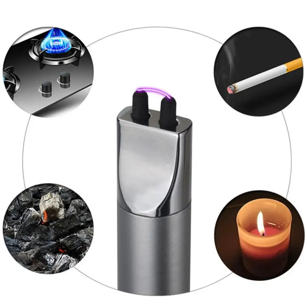 USB ARC импульсный воспламенитель для зарядки прикуривателя кухня открытый инструмент для выпечки барбекю электрическая дуговая зажигалка