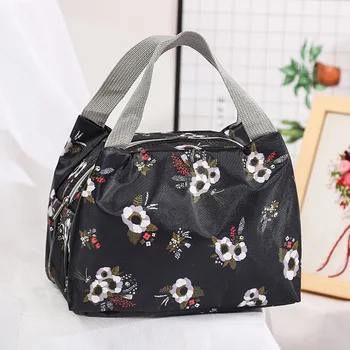 

Insulated Lunch Bag Cool Tote Bag for Lunch Boxes Waterproof Fabric Foldable Picnic Handbag for Women Men Kid food storage bags