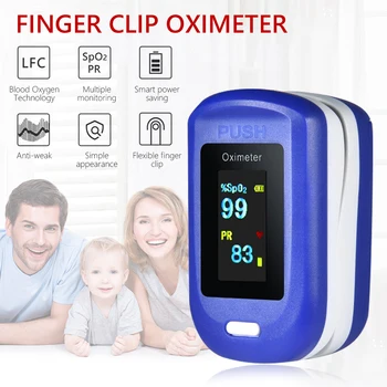 

Portable Finger Oximeter Medical Household Digital Fingertip pulse Oximeter Spo2 Monitor With LED Display OLE Health Care