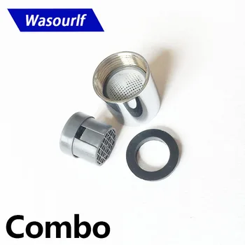 WASOURLF Combo M16หญิงด้าย Tap ก๊อกน้ำฟองทองเหลืองอ่างล้างหน้าห้องครัวอุปกรณ์ห้องน้ำส่วนอุปกรณ์ประหยัดน้ำ 1