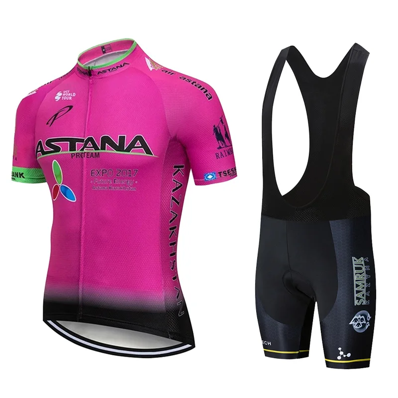 Cycling Set 02 Команда Астана белая одежда для велоспорта Джерси Ropa мужские летние профессиональные майки для велоспорта 20D гелевые велосипедные шорты - Цвет: Cycling Set 02